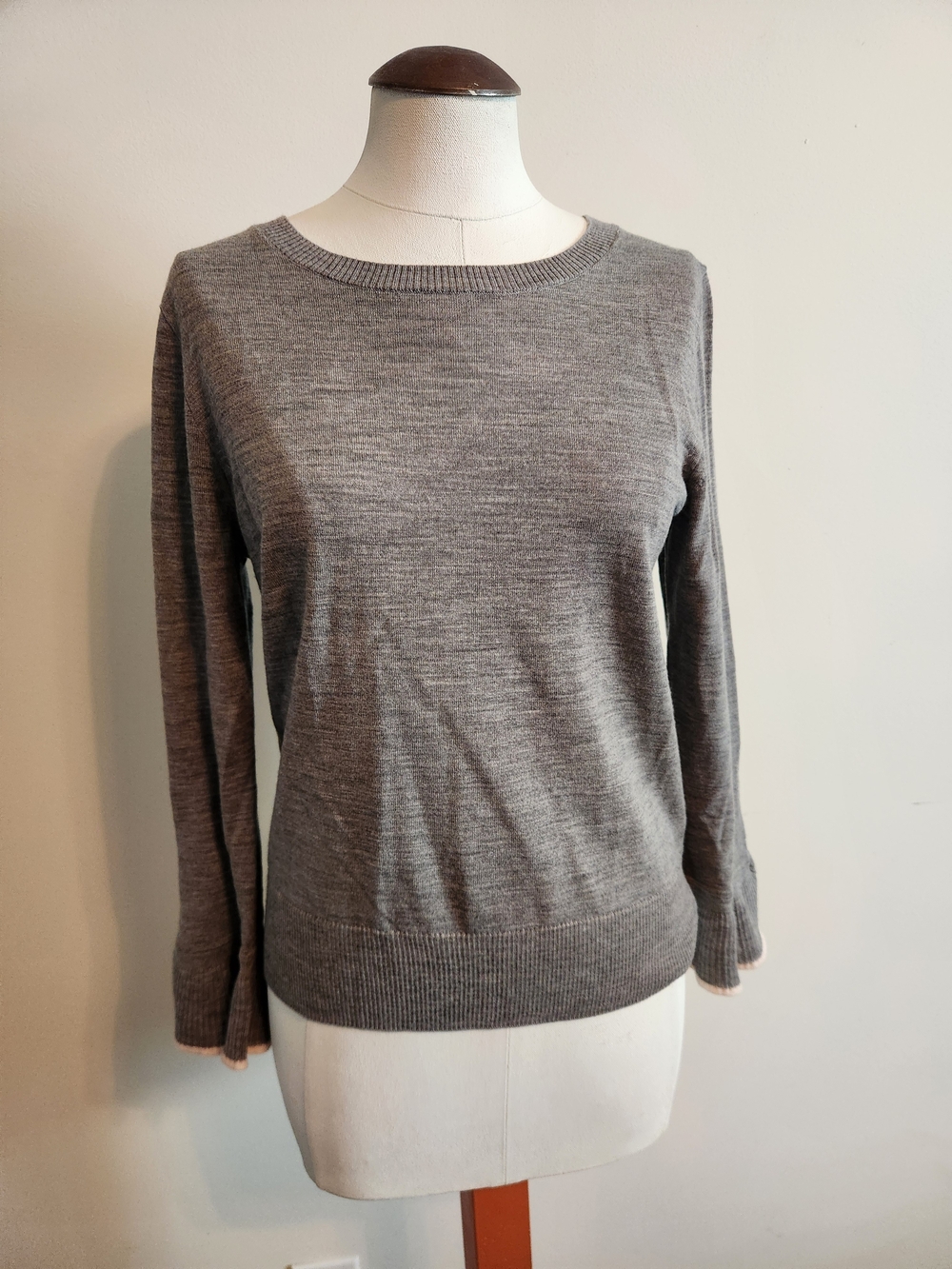 J. Crew Heather Gray Crewneck Sweater